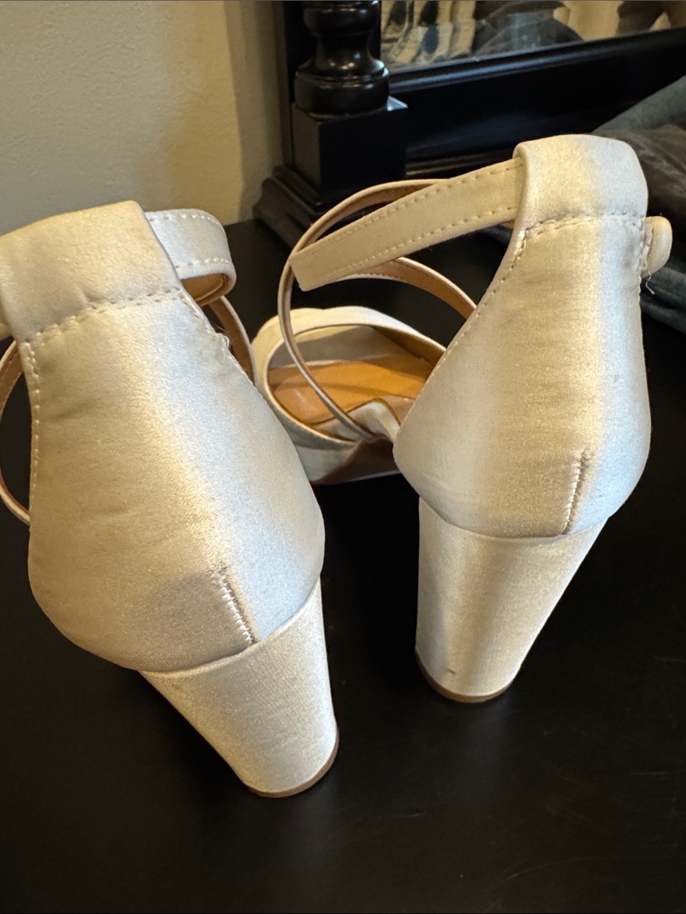 Naturalizer Ivory Strappy Open-Toe Block Heels - Picture 3 of 5